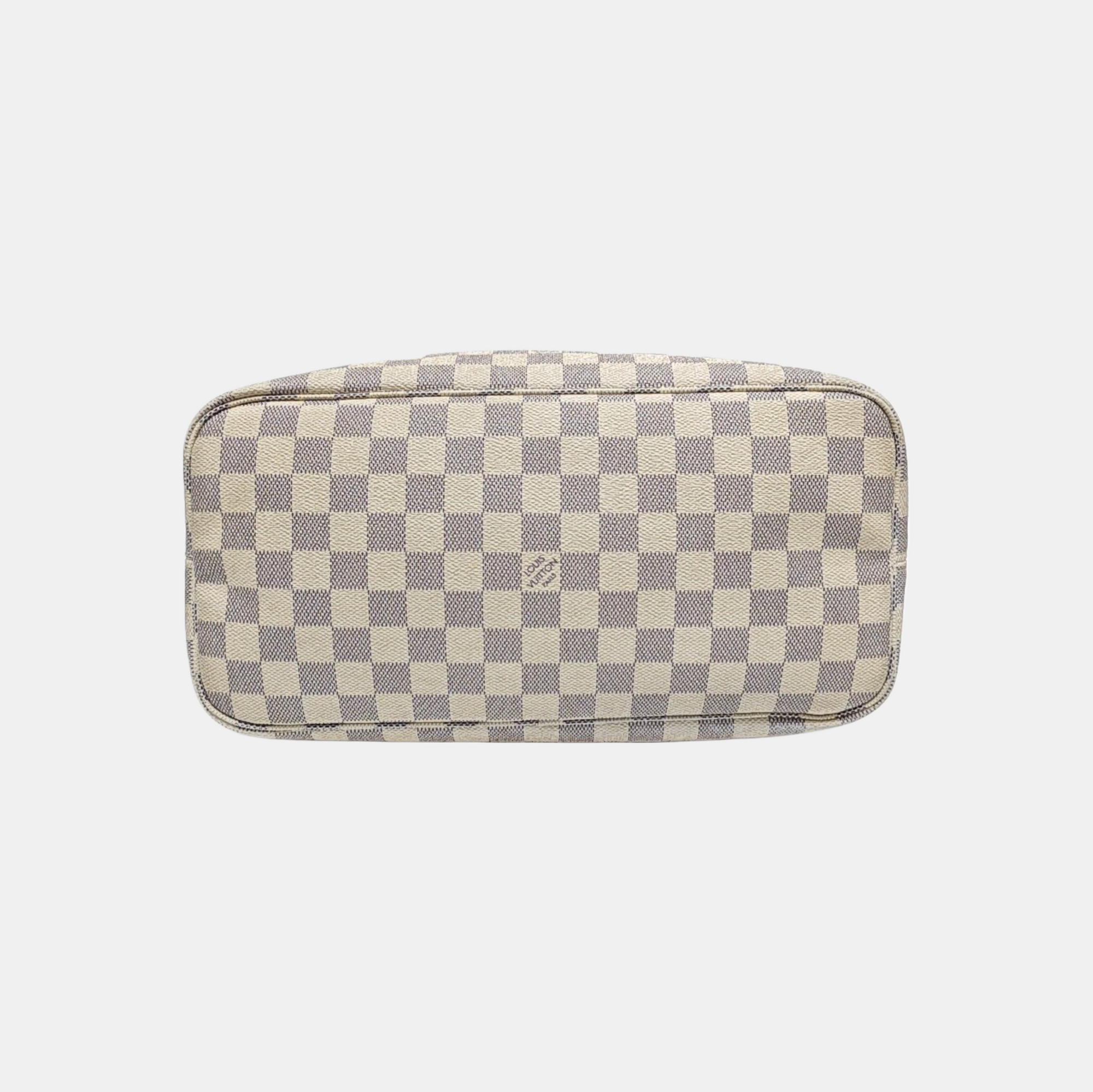 NEVERFULL MM Damier Azur Coated Canvas White
