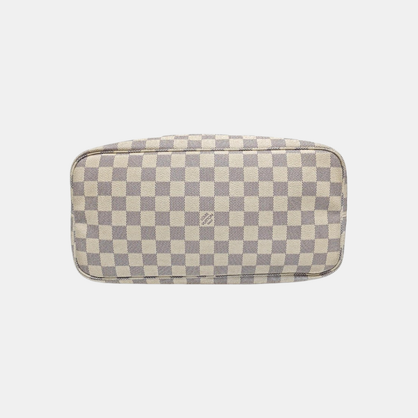 NEVERFULL MM Damier Azur Coated Canvas White
