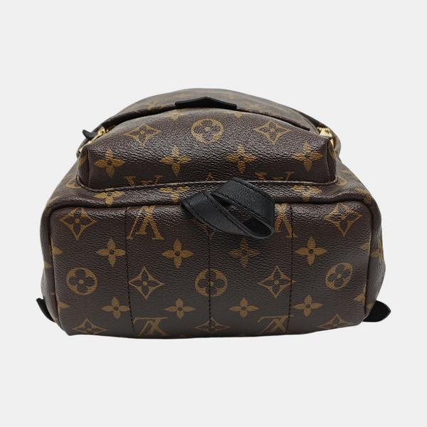 Authenticated pre-owned  PALM SPRINGS PM Monogram Coated Canvas Brown - Backpack at Looply