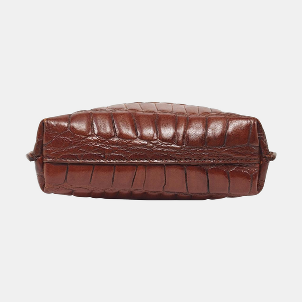 Calfskin Shoulder Bag Brown