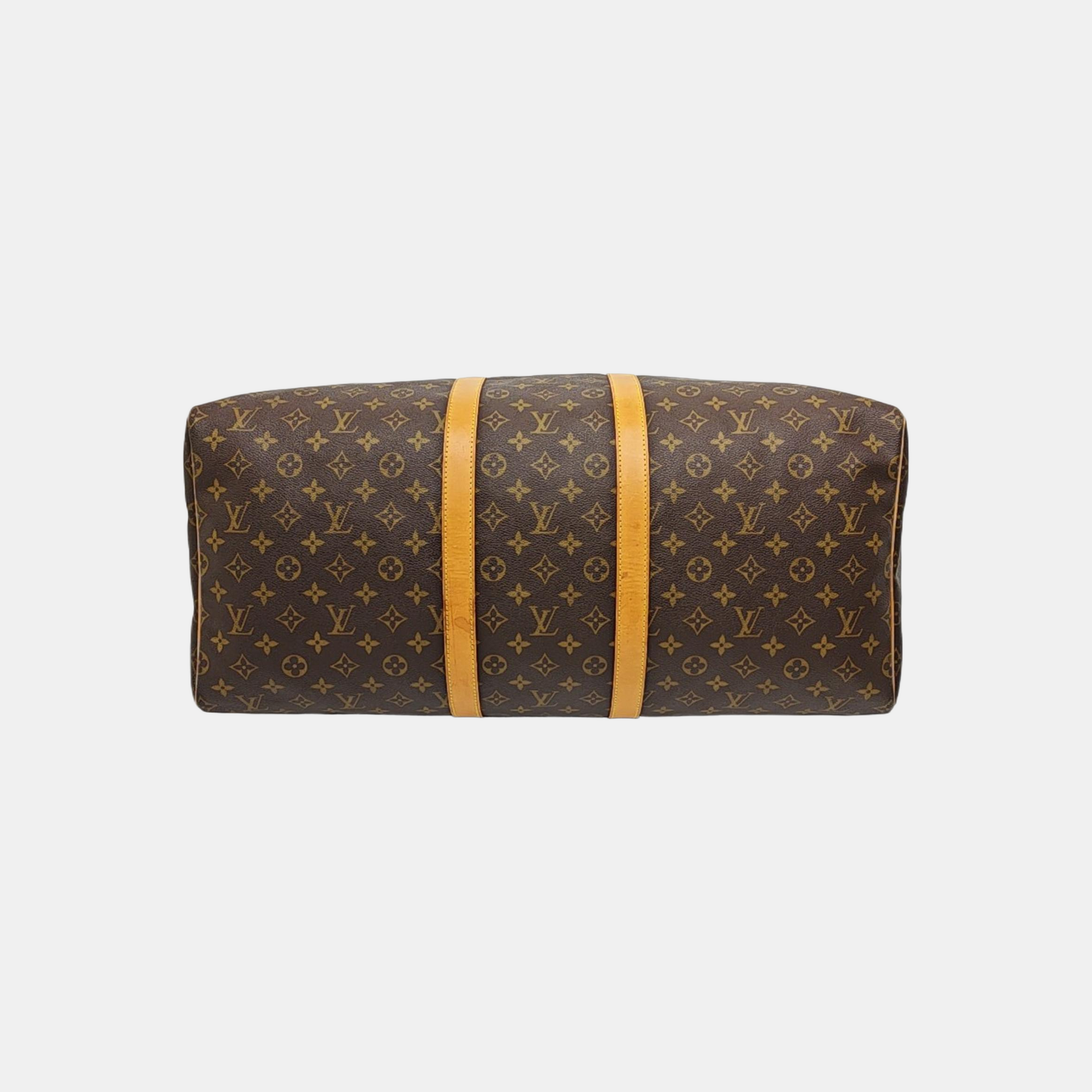 SAC SOUPLE 55 Monogram Coated Canvas Brown