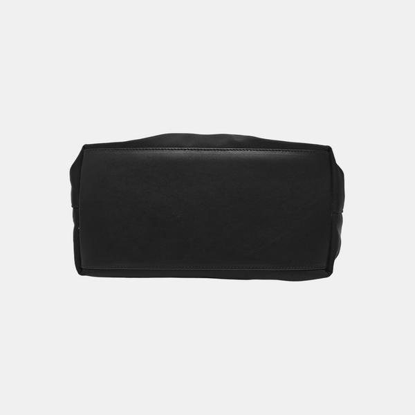 Fabric Top Handle Bag Black