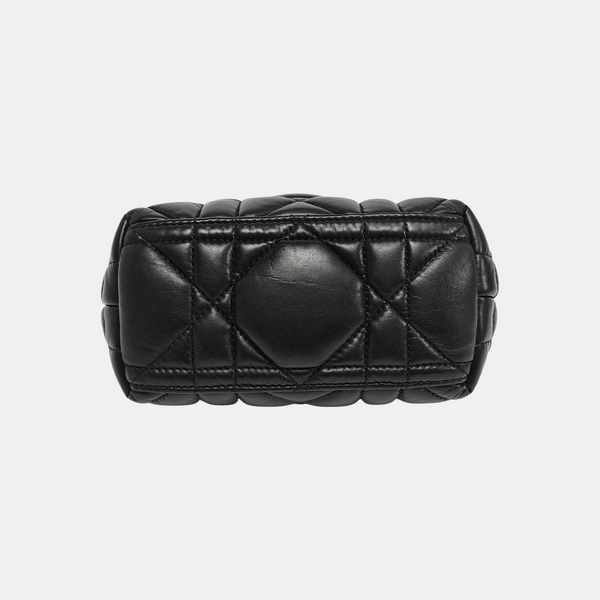 Diortravel Nomad Small Cannage Calfskin Black