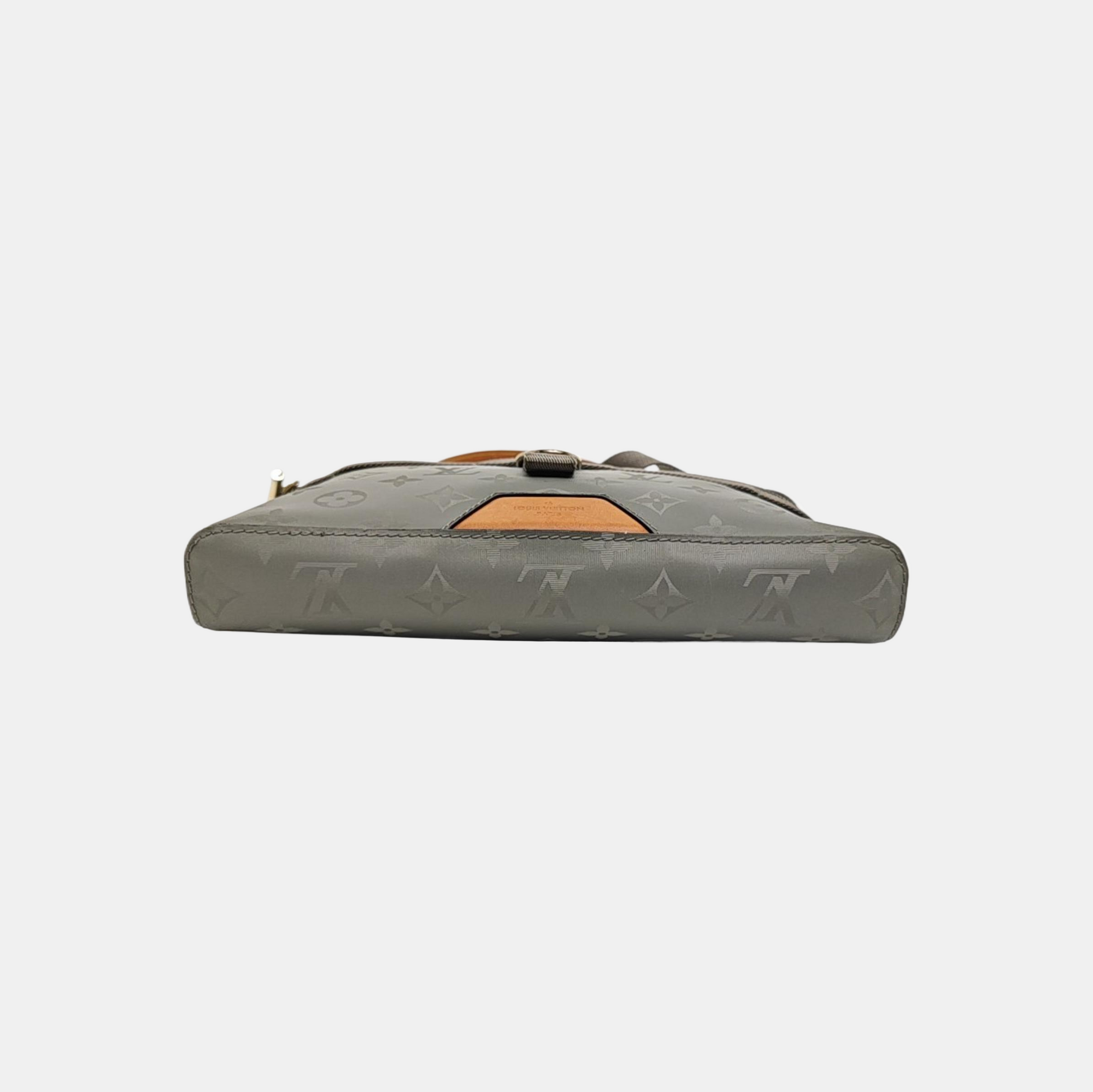 Monogram Special Material Shoulder Bag Gray