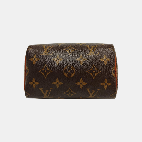 SPEEDY Nano Monogram Coated Canvas Brown
