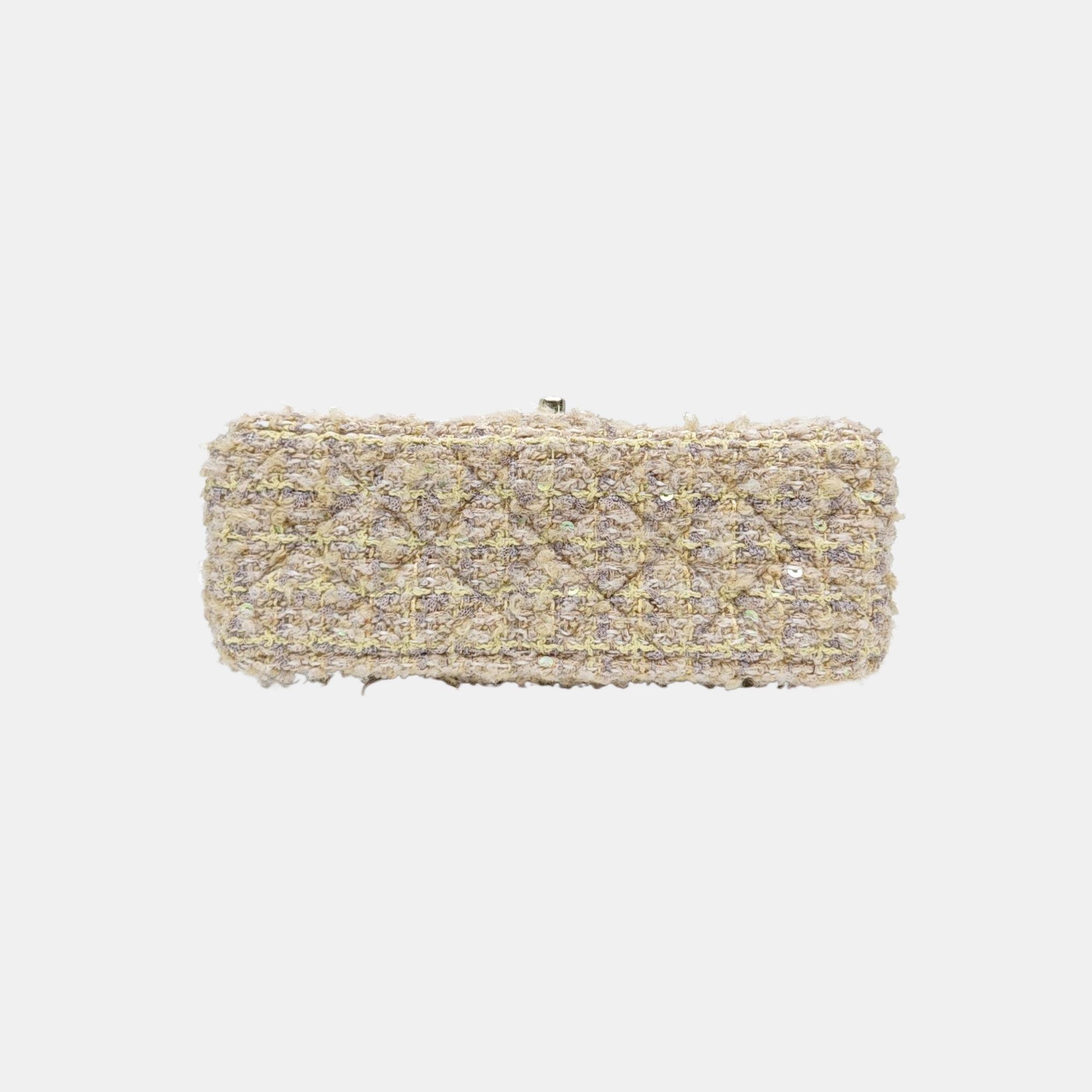 CLASSIC FLAP Mini Quilted Wool Beige