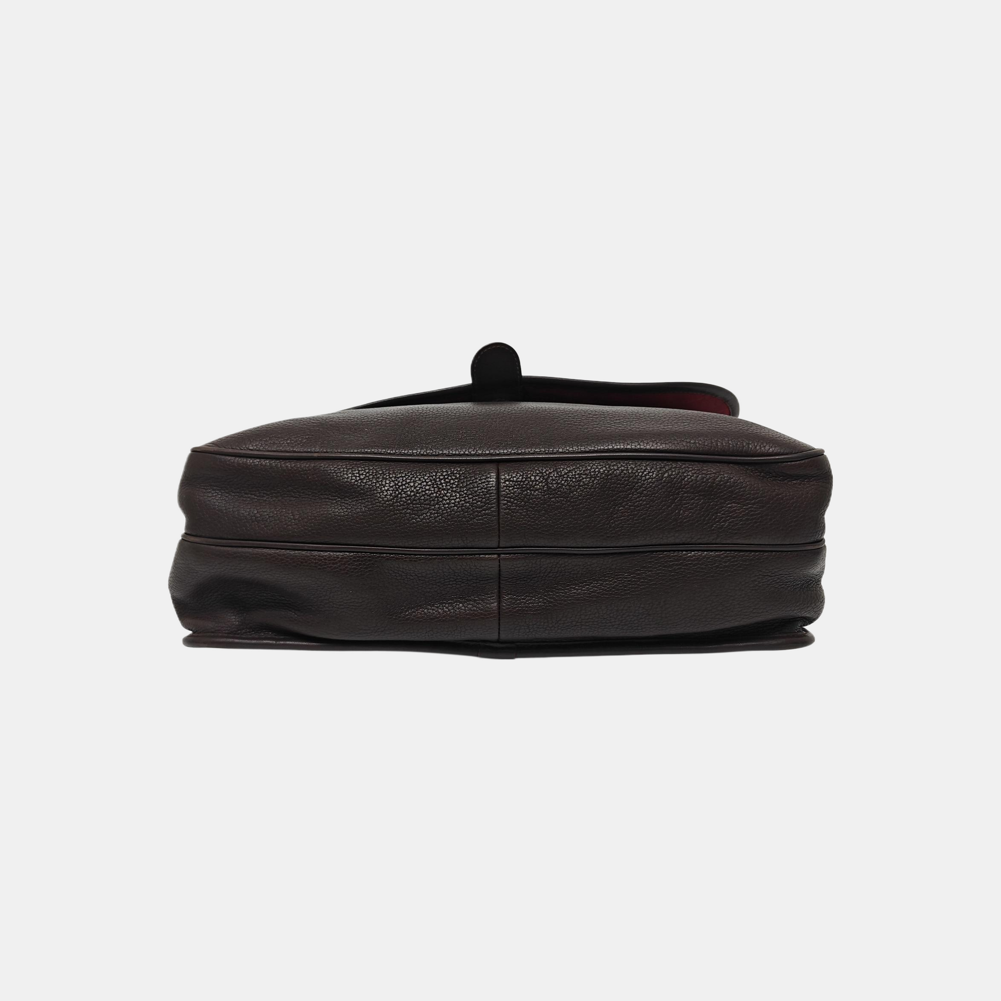 Calfskin Shoulder Bag Brown