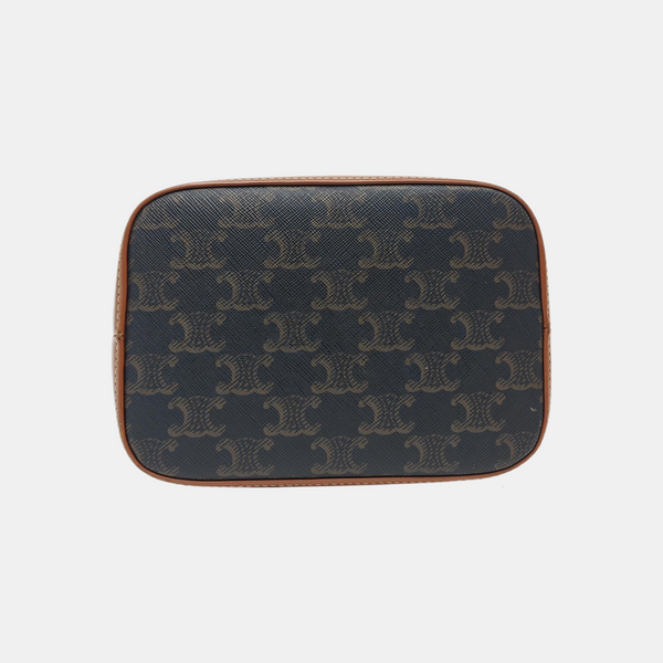 TRIOMPHE CANVAS Small Coated Canvas Brown