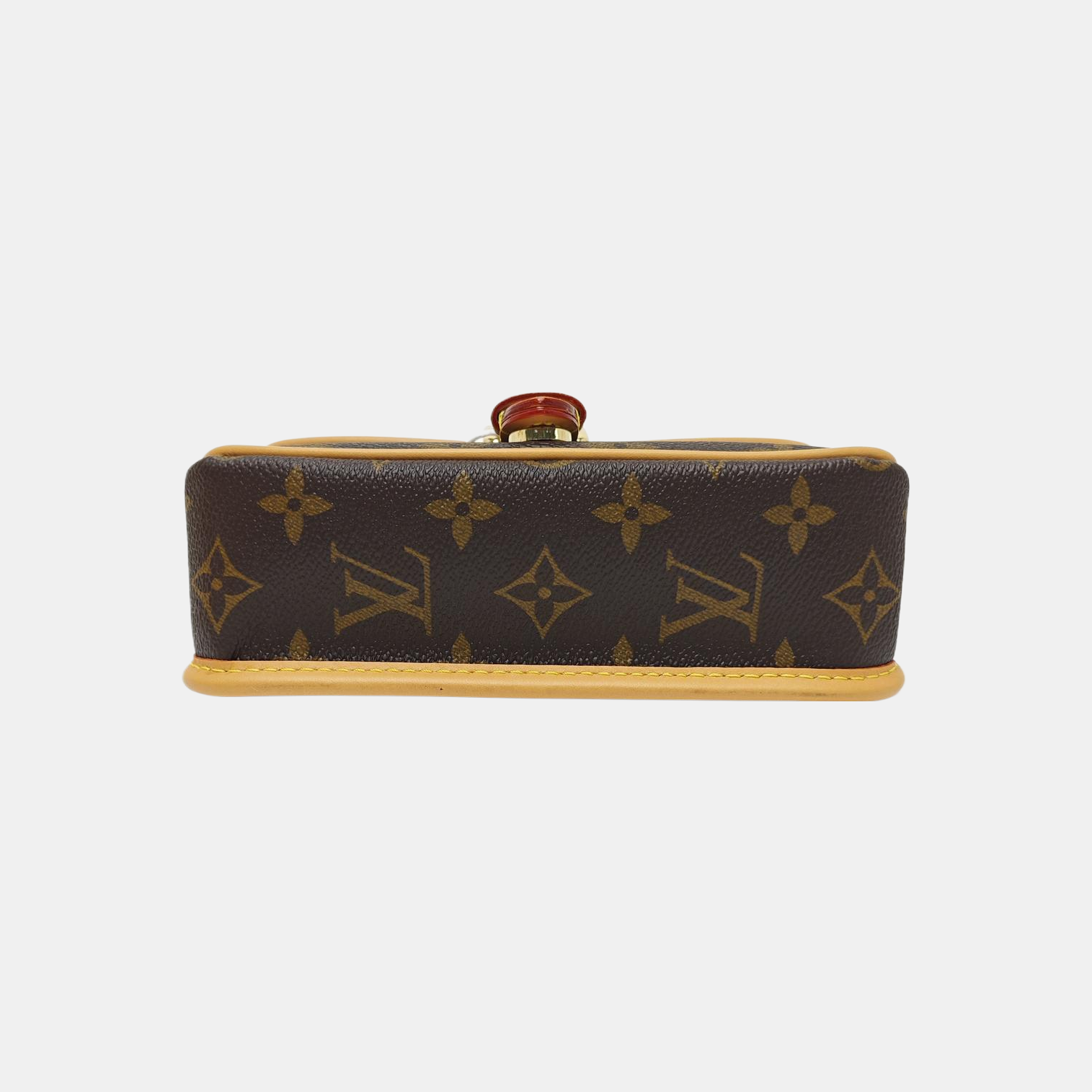 DIANE Nano Monogram Coated Canvas Brown