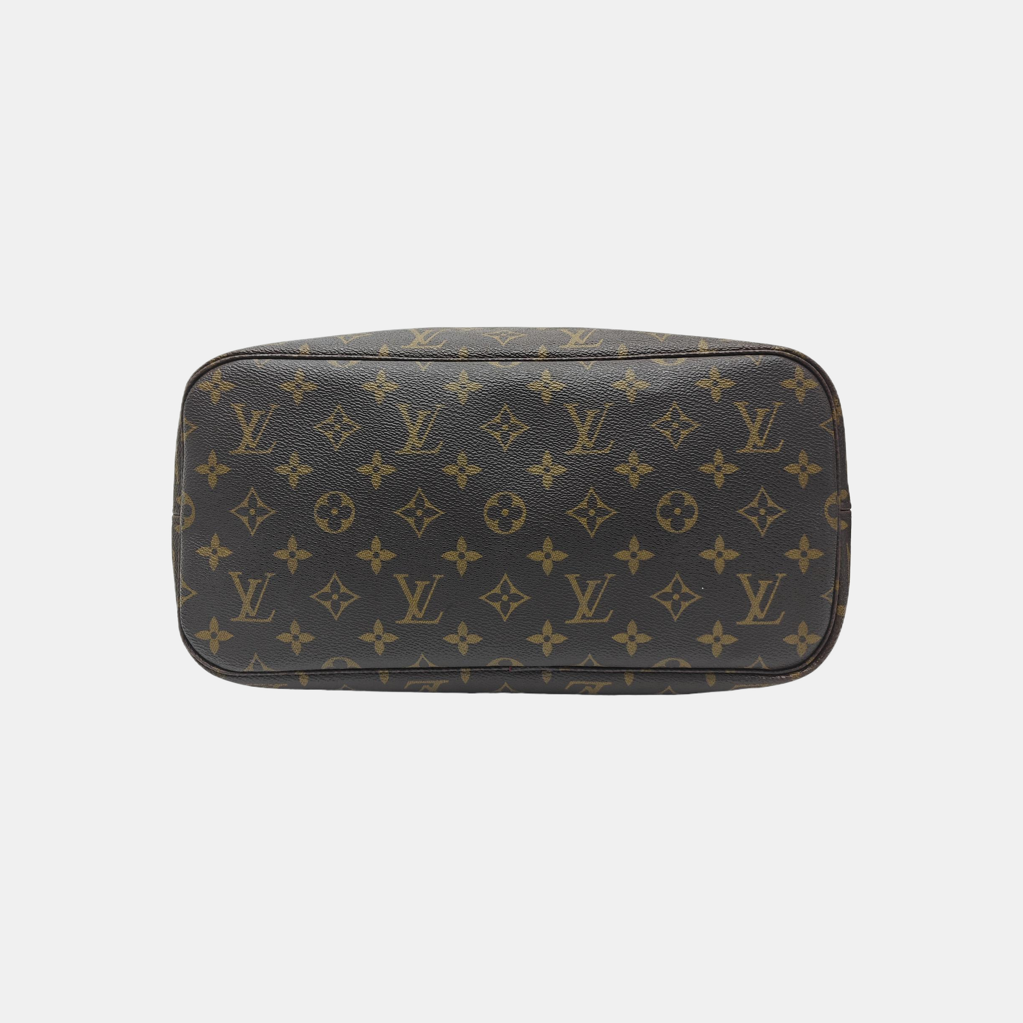NEVERFULL MM Monogram Coated Canvas Brown