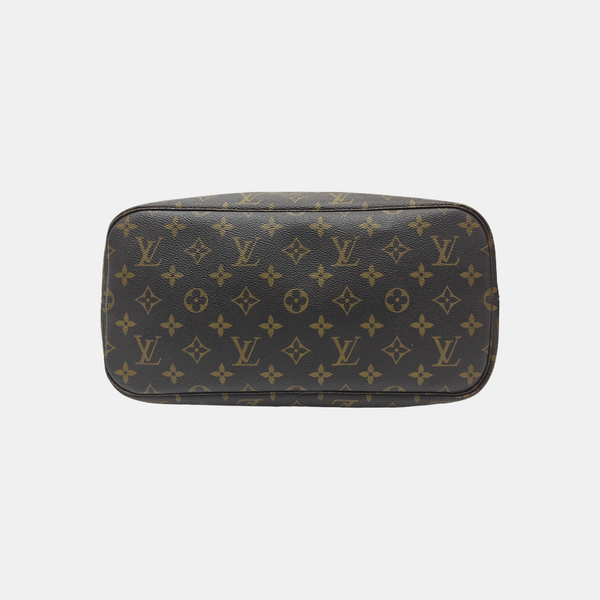 NEVERFULL MM Monogram Coated Canvas Brown