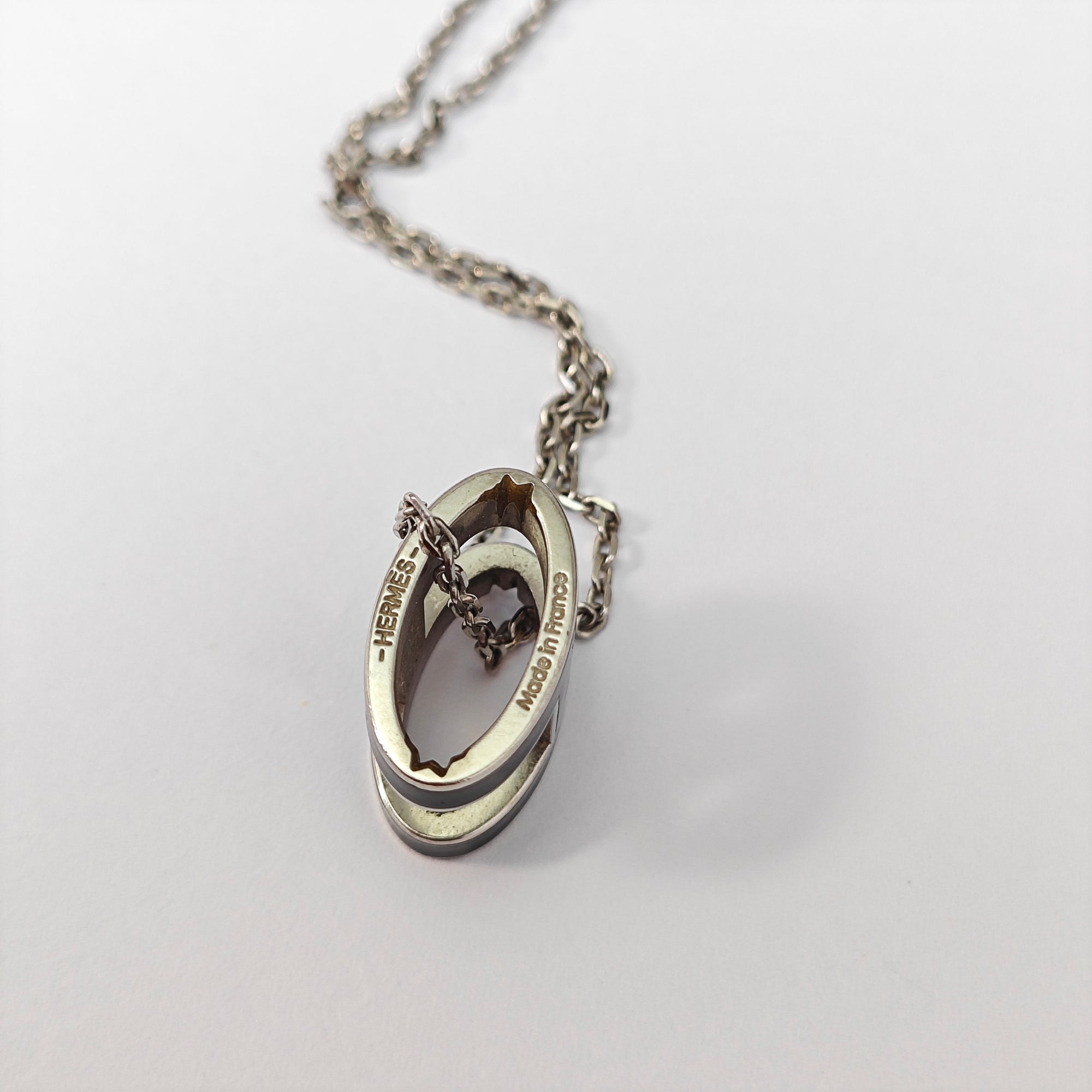 Pop H Metal Silver Necklace