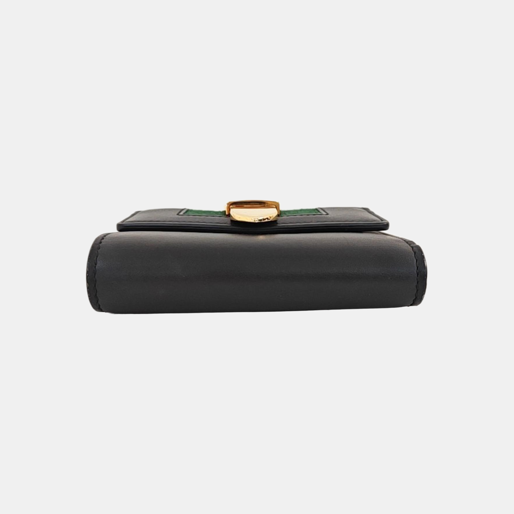 Sylvie Calfskin Black Wallet