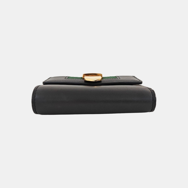 Sylvie Calfskin Black Wallet