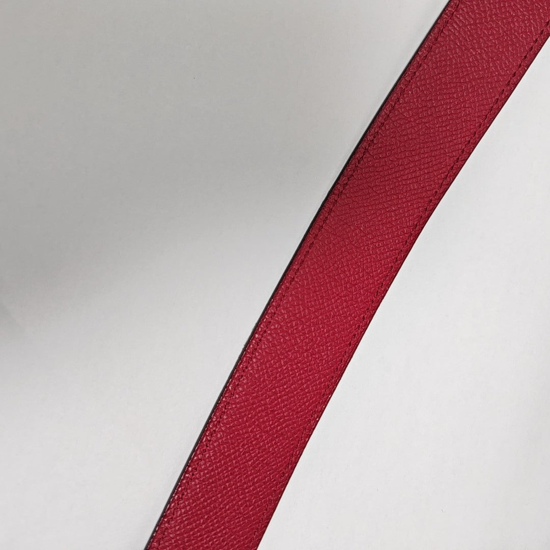 Leather Belt Red