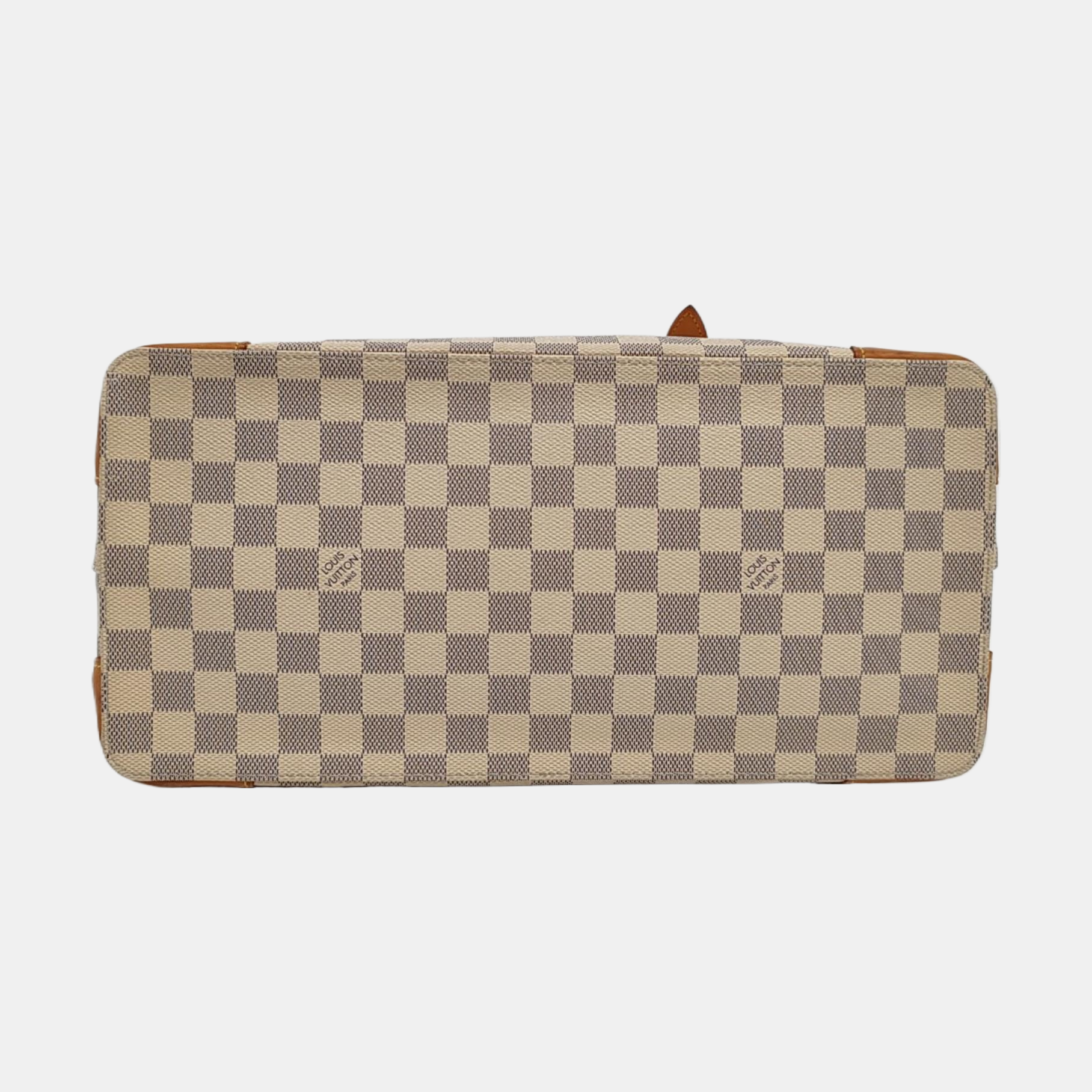 HAMPSTEAD MM Damier Azur Coated Canvas White