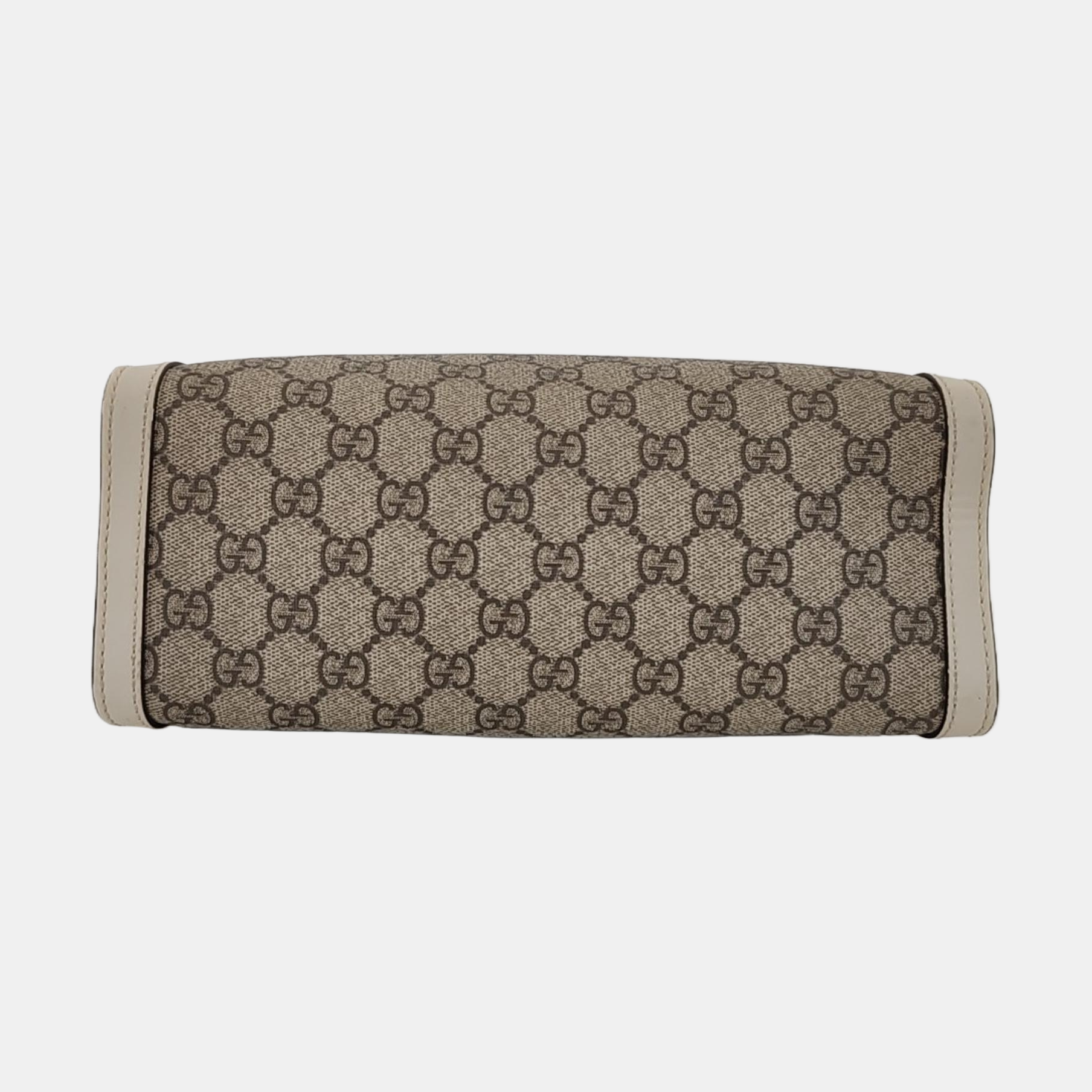 Padlock Small Monogram Coated Canvas Beige