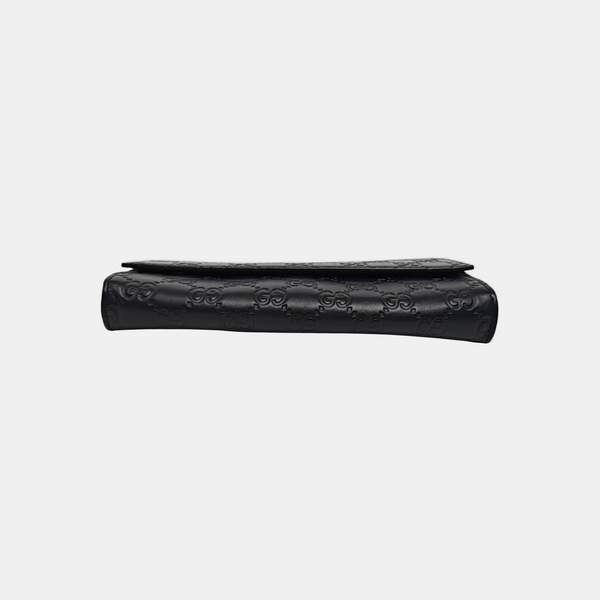 Monogram Calfskin Clutch Blue