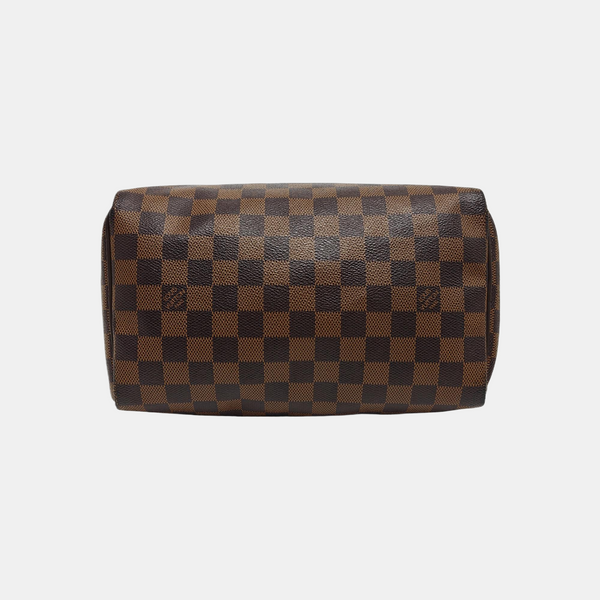 SPEEDY 25 Damier Ebene Coated Canvas Brown