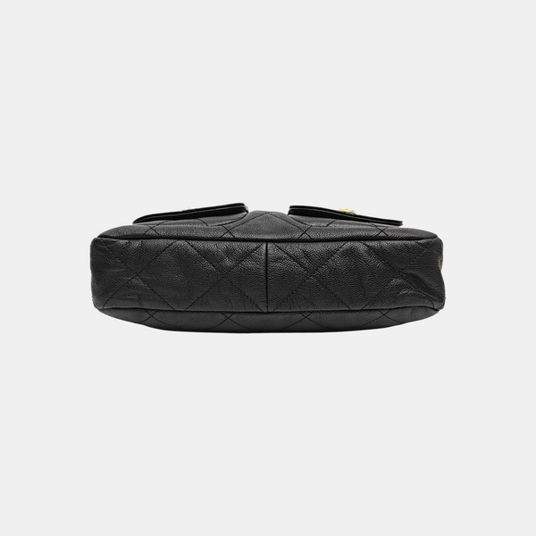 Suppletwins Quilted Grained Calfskin Black