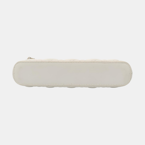 Cannage Calfskin Mini White