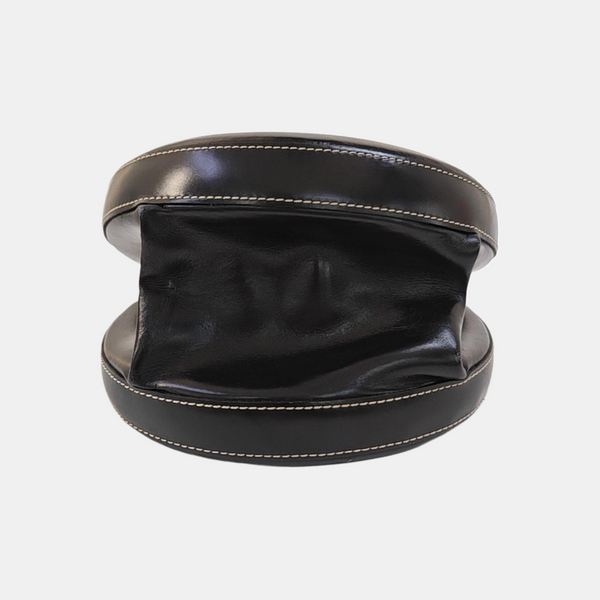 Calfskin Top Handle Bag Black
