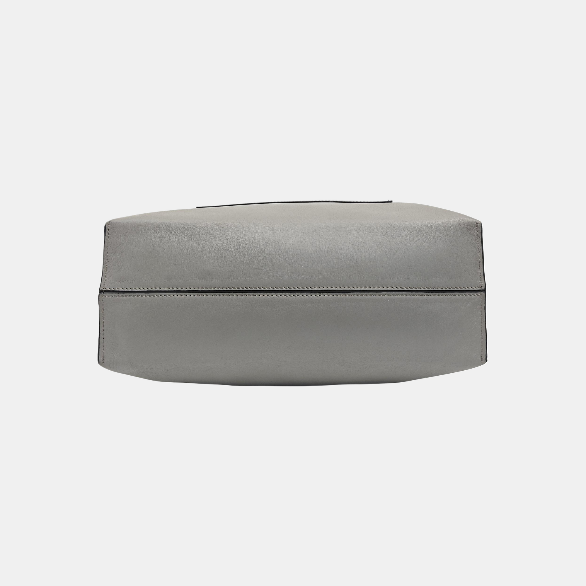 Calfskin Top Handle Bag Gray