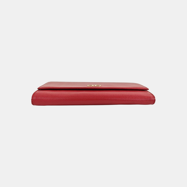 Gancini Calfskin Red