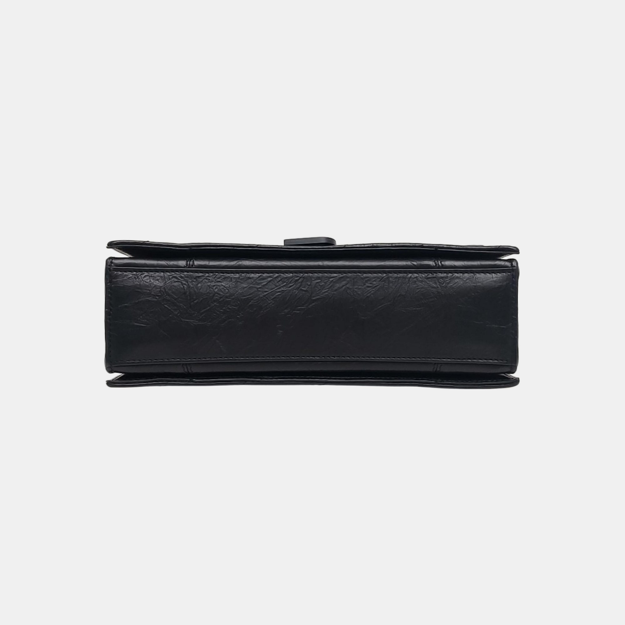 Crush Small Quilted Calfskin Black