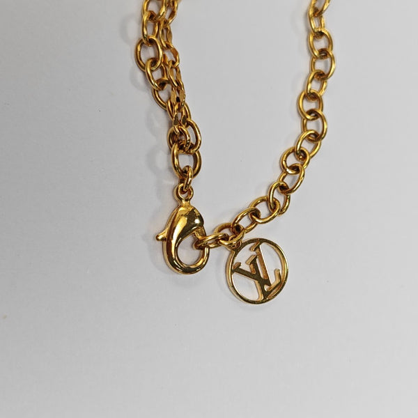 BLOOMING STRASS Metal Gold Necklace