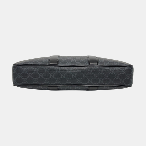 Monogram Coated Canvas Medium Black
