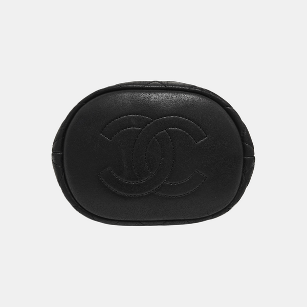 DRAWSTRING Quilted Lambskin Black
