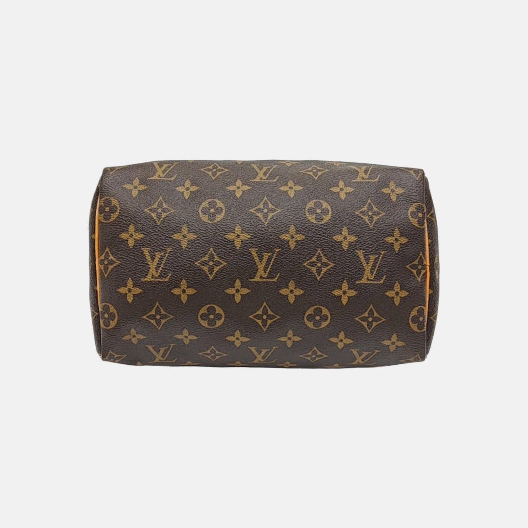 SPEEDY 25 Monogram Coated Canvas Brown