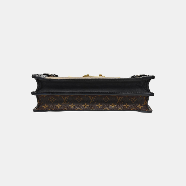 TRUNK Monogram Coated Canvas Brown