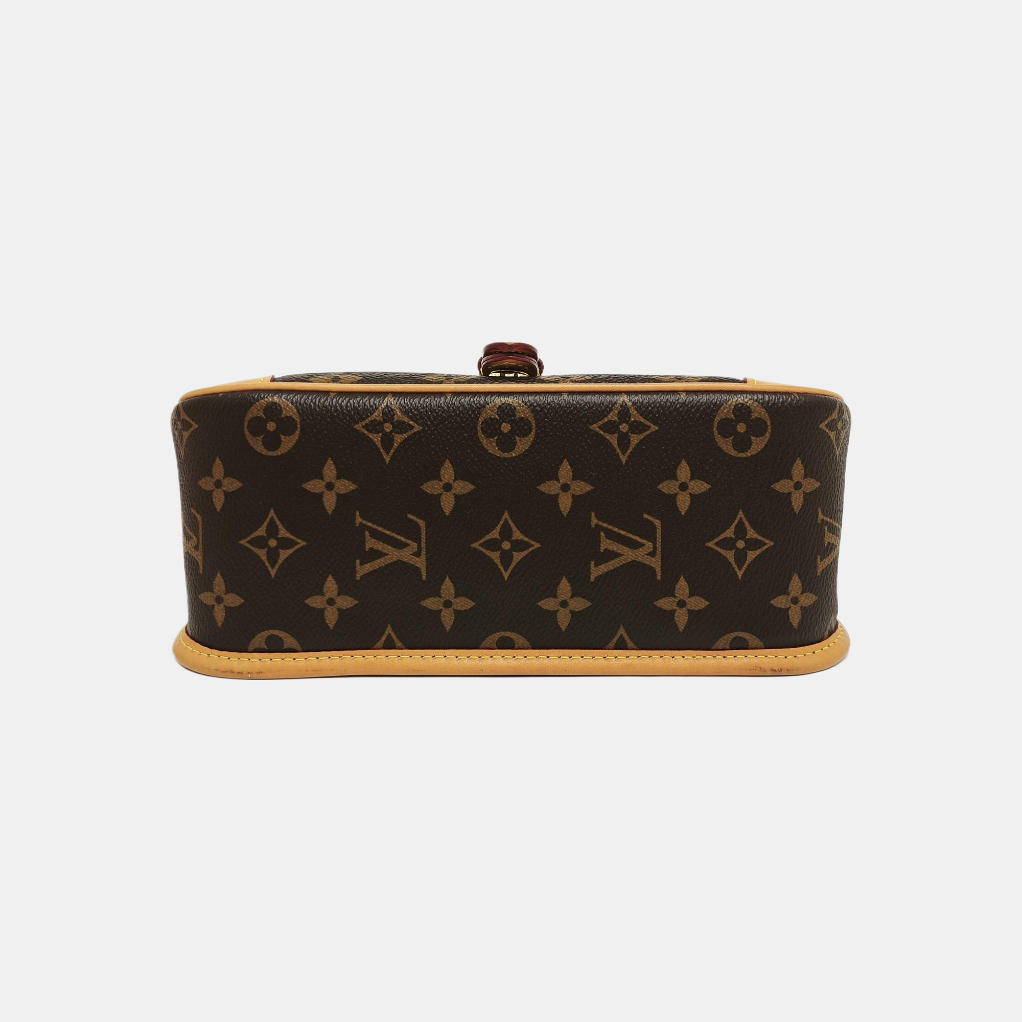 DIANE Monogram Coated Canvas Brown