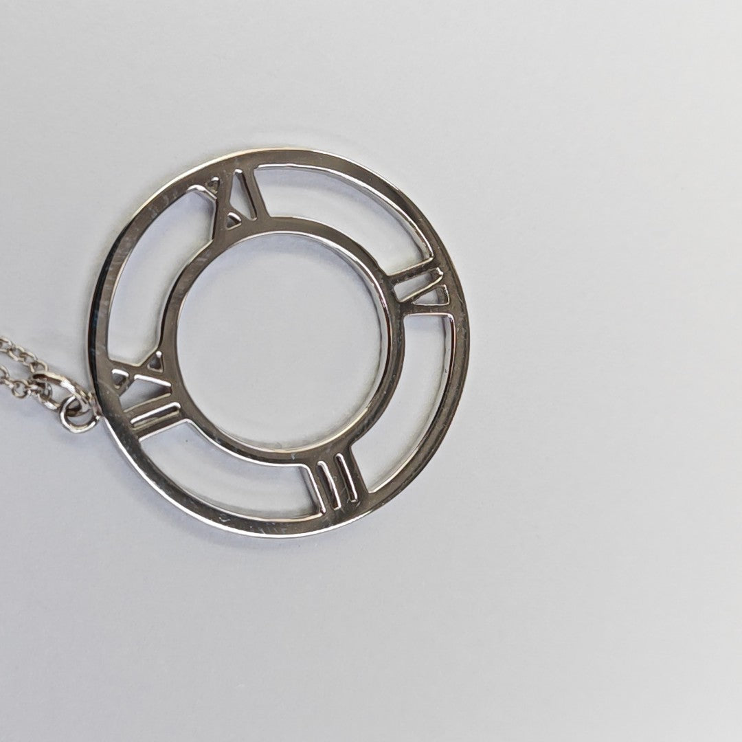 Atlas 18k White Gold Silver Necklace