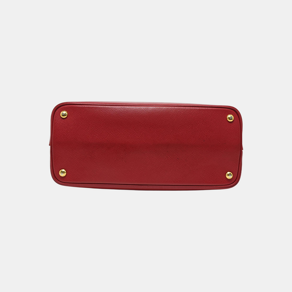 Double Medium Saffiano Calfskin Red