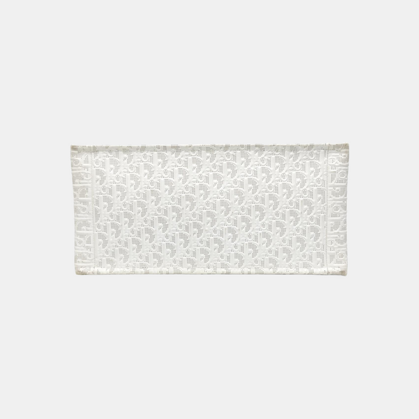 Book Tote Medium Oblique Calfskin White