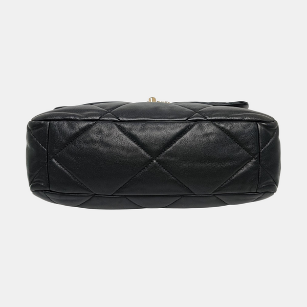 CHANEL 19 Large Quilted Lambskin Black