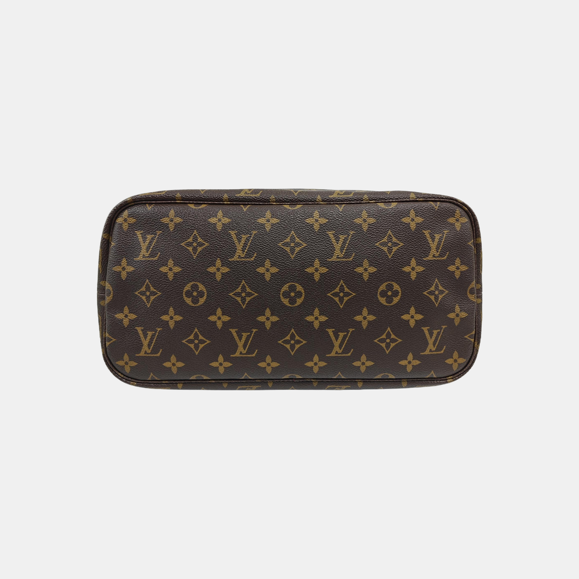 NEVERFULL MM Monogram Coated Canvas Brown