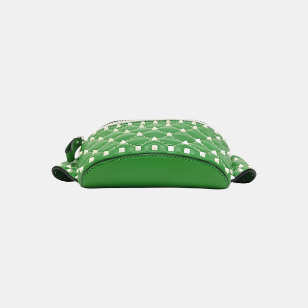 Rockstud Calfskin Green
