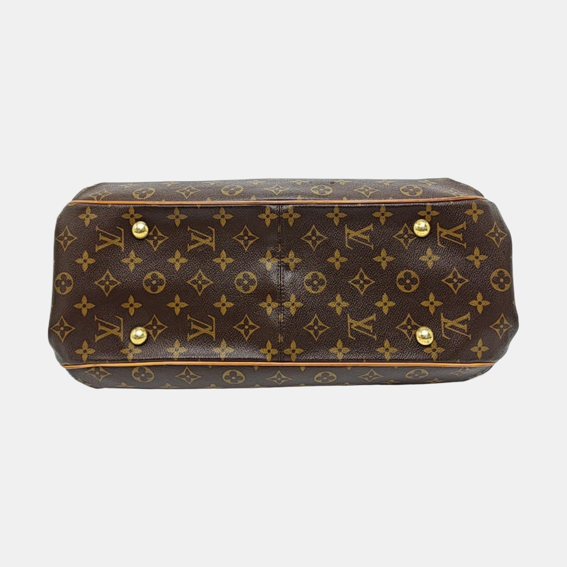 GRIET Monogram Coated Canvas Brown