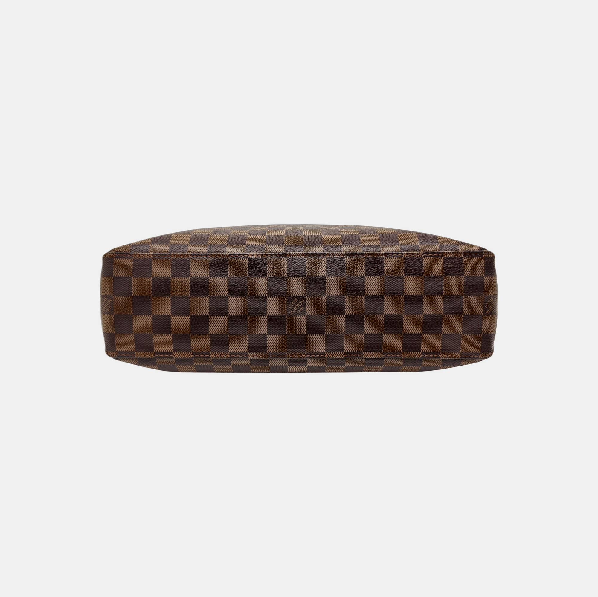 Damier Ebene Coated Canvas Tote Bag Brown