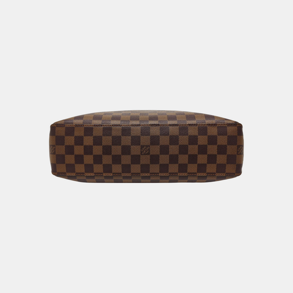 Damier Ebene Coated Canvas Tote Bag Brown