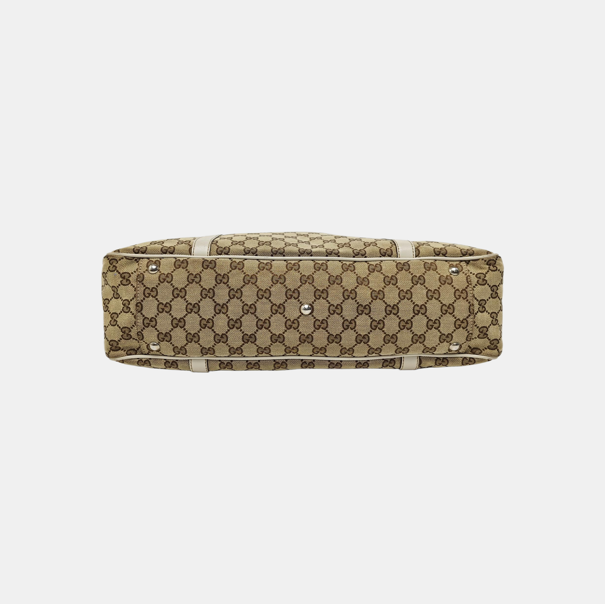 Monogram Canvas Tote Bag Brown