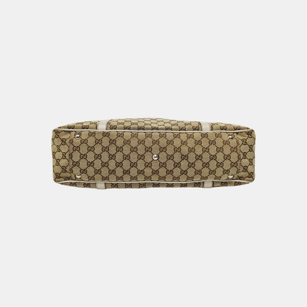 Monogram Canvas Tote Bag Brown