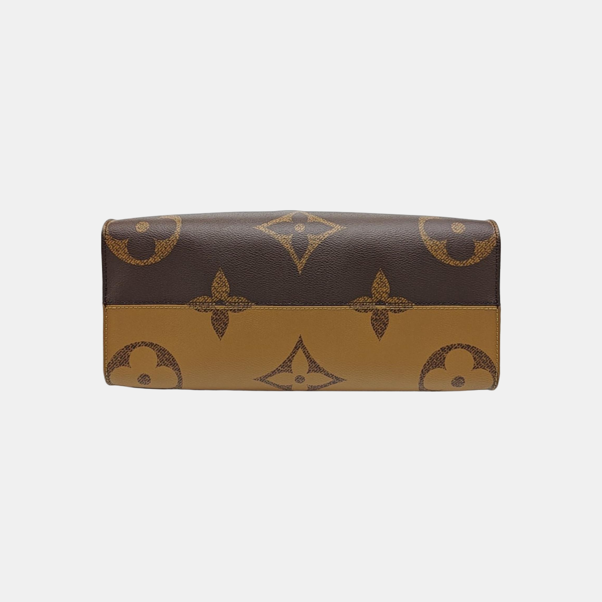 ONTHEGO MM Monogram Coated Canvas Brown