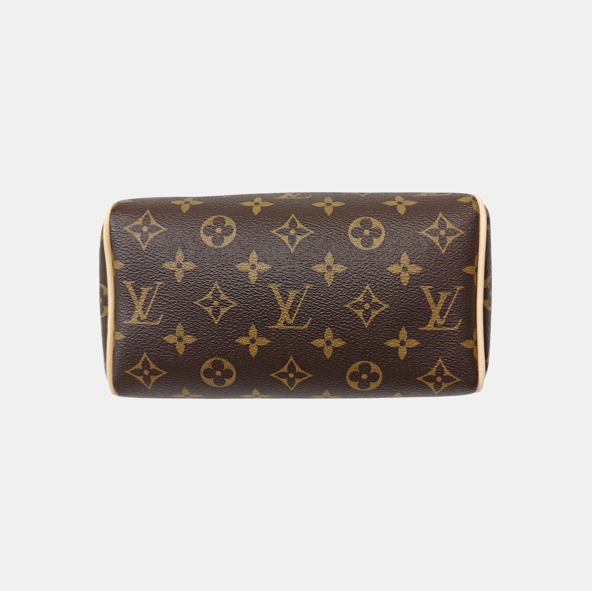 SPEEDY 20 Monogram Coated Canvas Brown