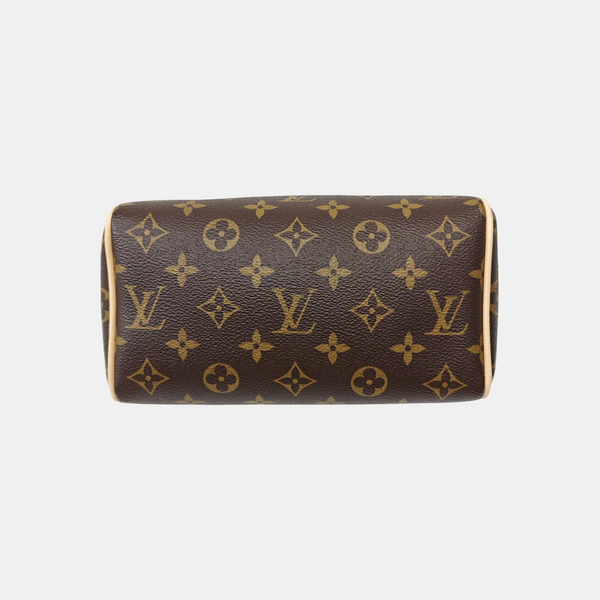 SPEEDY 20 Monogram Coated Canvas Brown