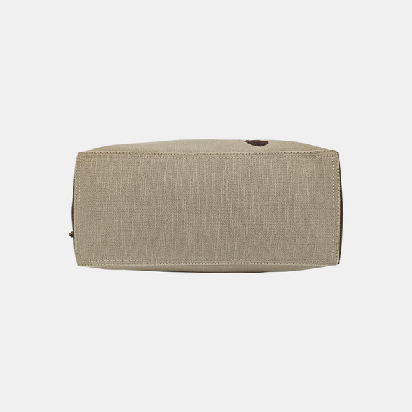 Canvas Top Handle Bag Beige